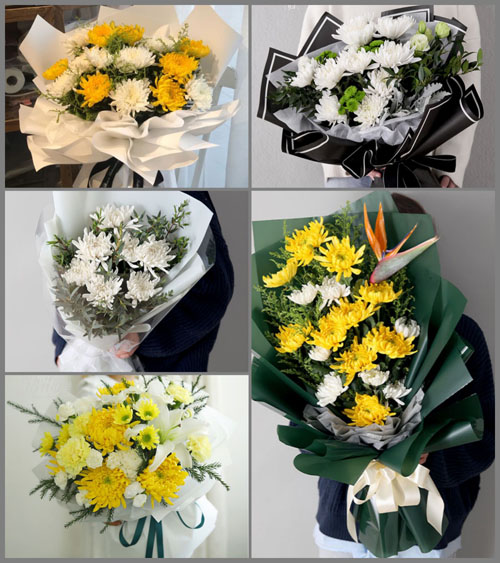 河南南阳桐柏县毛集镇白事花束代送